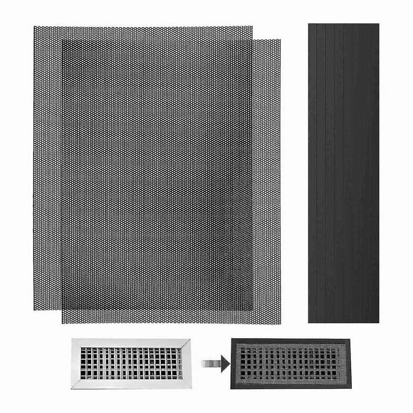 400x300mm Diy Floor Register Vent Cover, 2pack Pvc Magnetic Vent Cover Floor Register Trap Ac Scree