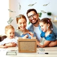 thumbnail image 3 of HOARBOEG Wooden Money Box With Money And Numbers With Counter Crafts Portable Storage Case Money Saving Box For Adults Child, 3 of 6