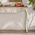 thumbnail image 4 of YIYADO Entrance Console Table with Carved Detail, 43.31 Inch Couch Table Behind Sofa, Vintage French Country Entry Table with Carved Wood and Hallway Curved Legs, Living Room - Antique White, 4 of 6