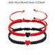thumbnail image 3 of Pulseras de pareja con temática de San Valentín. Linda pulsera ajustable para pareja. Regalo ideal para San Valentín. Pulsera de metal., 3 of 6