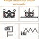 thumbnail image 5 of Multi-angle Measuring Ruler, 12 Sides Accurate Aluminum Alloy Template Layout Tool With Punch, Drilling Tool For Builders, Craftsmen, Carpenters, Diye, 5 of 5