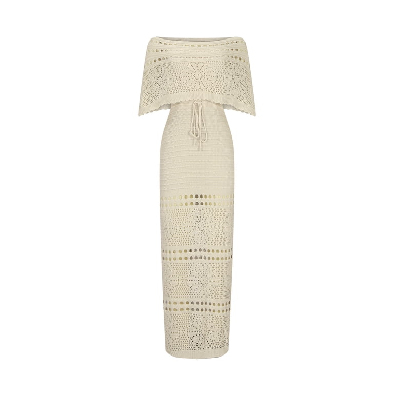 crochet lace off the shoulder dress Ophelia