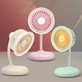 thumbnail image 4 of Dmlowu Desk Fan Foldable Portable Fan Long Lasting Mini Cooling Fan for Bedroom Travel School, Ultra Quiet Powerful Standing Table Fan, 3 Speed Adjustable Air Circulator Fan, 4 of 8