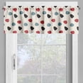 thumbnail image 4 of Ambesonne Mid Century Valance & Curtain, Retro Space Design, 55"x30", Slate Blue Red Black, 4 of 7
