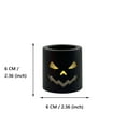 thumbnail image 3 of Halloween Decorations Halloween Cylindrical Evil Pumpkin Lights Glowing LED Electronic Candle Lights Spooky Festival Supplies Halloween Decoration and Gift Black, 3 of 6