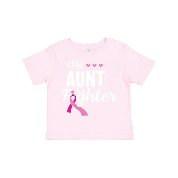 Inktastic Breast Cancer Awareness My Aunt is a Fighter Boys or Girls Toddler T-Shirt