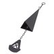thumbnail image 5 of Campana De Viento Triangular, Decoración De Campana De Patio, Anillo De Hierro Colgante, Superficie De Pintura En Aerosol Negra Duradera Para El Jardín Del Hogar ANGGREK AH3444, 5 of 8