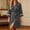 c01Gray, variant on Women Fashion Solid Color Long Sleeve Mid-Length Water Absorbent Bathrobe Nightgown Wrap Fit Tie Wais Kimono Bathrobes Red XL