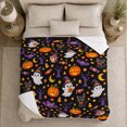 thumbnail image 5 of Cute autumn celebration Characters Kawaii-Inspired Cartoon, Warm Flannel Blanket for Living Room and Reading Nook, Festive autumn celebration Scene, Animal Lovers autumn celebration Gift, 5 of 9
