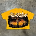 thumbnail image 2 of Camiseta holgada de algodón puro estilo hip hop de estilo callejero Y2K, diseño con estampado de letras, camiseta retro clásica con cuello redondo, top informal, 2 of 5