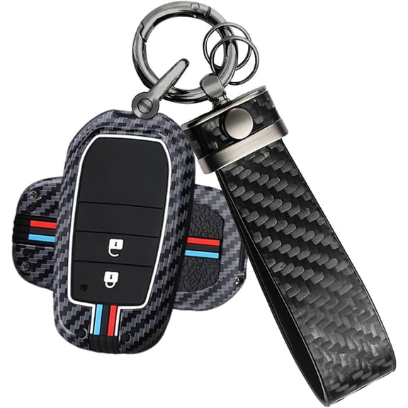 Key Fob Cover Compatible with Toyota Yaris GR Corolla Cross Yaris Hybrid Hilux C-HR 2020-2024 2 Button Keychain Case Holder Protector,2 Buttons a Grey