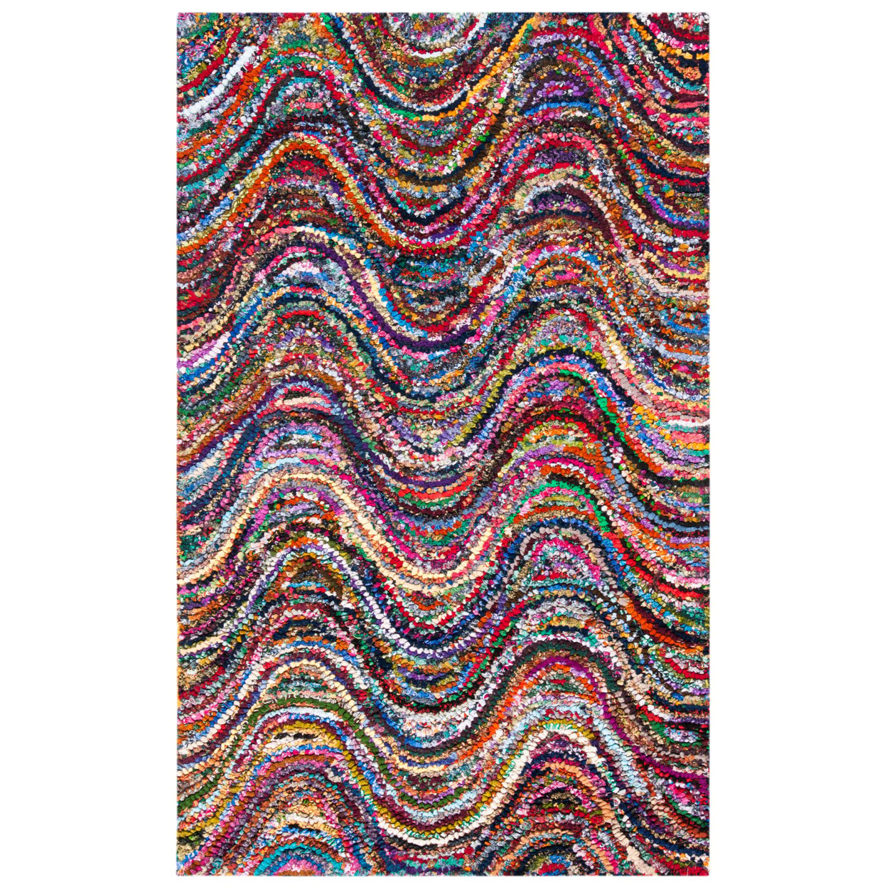 thumbnail image 5 of SAFAVIEH Nantucket Collection NAN511A Handmade Multi Rug, 5 of 10