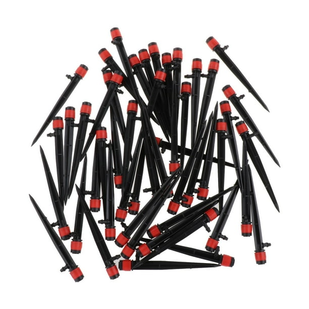 Gotero de riego 50x, sistema de riego por goteo, tubo de PE de 4/7mm, gotero de riego, emisores de goteo para césped de shamjiam Emisores de goteo