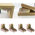 thumbnail image 5 of Pata de mesa plegable de 4 piezas, pata de cama de mesa de extensión con cerradura, pata de sofá cama plegable de acero laminado en caliente, accesorios para muebles de 2,3 mm de espesor, 5 of 5