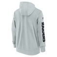 thumbnail image 3 of Men's Nike Silver Las Vegas Raiders 2024 Sideline Club Full-Zip Hoodie, 3 of 3