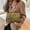 green, variant on 2025 Spring New Retro Satchel Bag for Women, PU Leather Crossbody Handbag with Vintage Lock - Large Boxy Tote with Stitching Detail for Daily Matching (Green/Black/Light Brown)