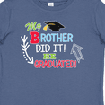 thumbnail image 4 of Inktastic My Brother Graduated with Cap and Arrows Boys Baby T-Shirt, 4 of 5