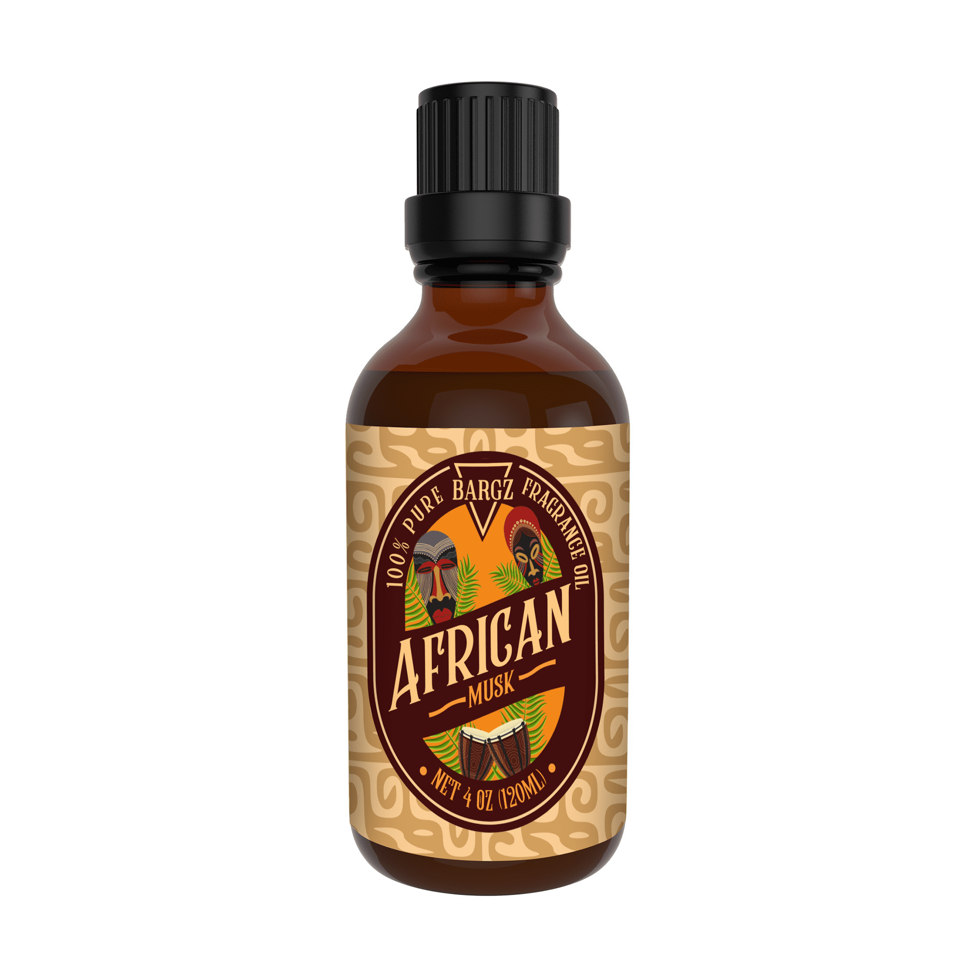 Bargz African Musk Fragrance Oil - Glass Amber Pure Therapeutic
