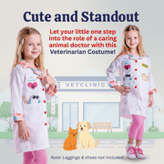 Dress Up America Veterinarian Girls Halloween Fancy-Dress Costume for Child, Large