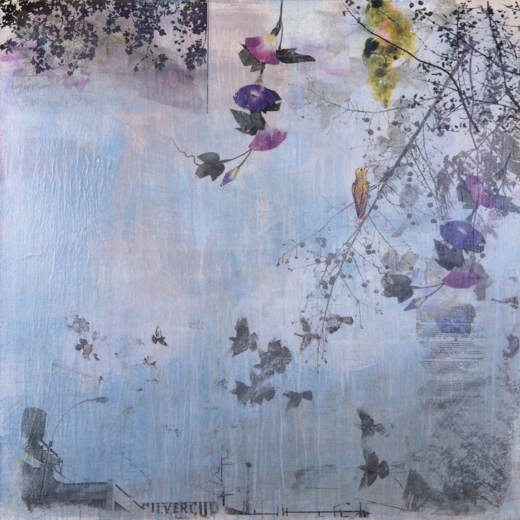 "Hummingbird" Painting Print on Wrapped Canvas