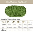 thumbnail image 4 of Unique Bargains Fil Chenille en Velours de Polyester Super Volumineux, Vert Olive, 87 Yards, 4 of 7