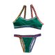 thumbnail image 2 of WILLBEST Traje de Baño de Manga Larga Para Mujer, Conjunto de Tankini Para Playa, Traje de Baño de Punto, Traje de Baño Separado de Verano Con Sombrero A Juego, Traje de Baño Informal, 2 of 4
