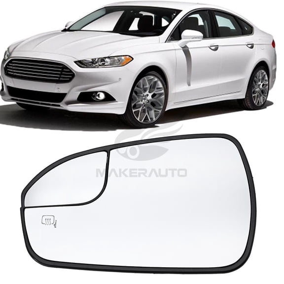 For Ford Fusion 2013-2020 Left Driver Side Door Wing Mirror Glass Heated View 15