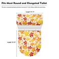 thumbnail image 6 of HELLHERO Toilet Lid Covers Set 2 Pieces 17"x21" Stylish Holiday Maple Leaf, 6 of 6