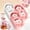 White#1+Pink#2, variant on Ice Cube Tray - Cherry Blossoms Ice Cube Trays with Covers,2 Cavity Non Stick Reusable Containers,Cocktail and Drink Maker with Quick Release,Large Ice Cube Form for Drinks Wine (Pink #1)
