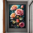 thumbnail image 3 of Hilo Algodón Ecológico Bordado Ilustraciones Punto Cruz Con Rosas Impresas 11CT 40x60cm, 3 of 9