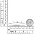 thumbnail image 3 of 925 Sterling Silver and 10K Yellow Gold Mercury Mist Mystic Topaz Sky Blue Topaz and White Lab Grown Diamond Tennis Bracelet for Women (1.97 Cttw, Gemstone Birthstone, Fully Adjustable up to 9 inch), 3 of 4