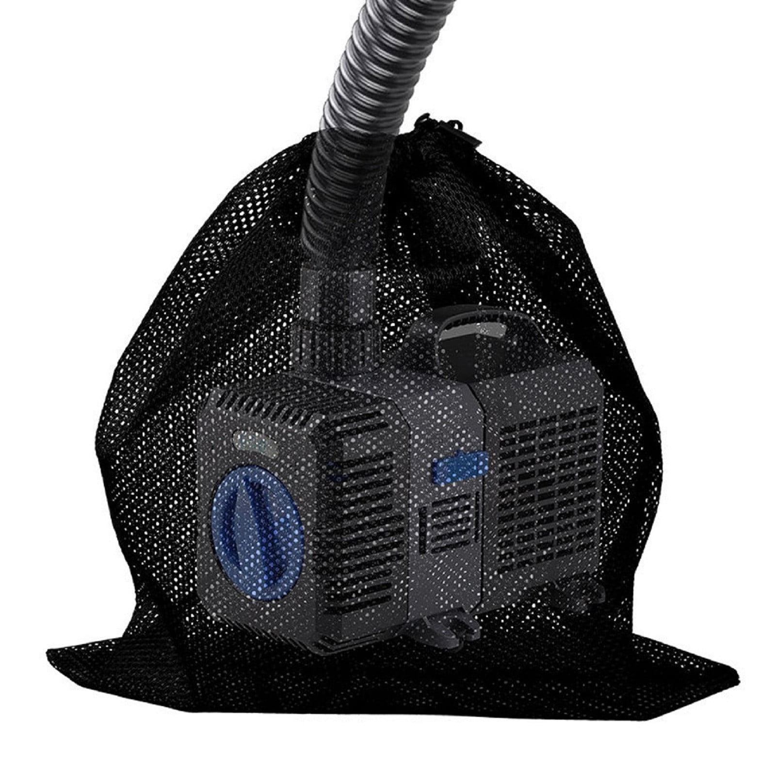 Aquarium Filter Bag Drawstring Water Pump Filter Pouch Tear Resistant Barrier Bag for Pond Pump Filtration 45×45cm