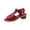Red, variant on Non-Slip Casual Beach Sandals, Women Peep Toe Cutout Orthotic Sandals,Zipper Chunky Heeled Comfy Wedge Sandals With Arch Support Fish Mouth Round Toe Dress Shoes, Coffee 9