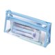 thumbnail image 2 of Bolsa de Papelería de Dos Capas | Estuche Transparente de Pvc con Tela Impermeable | Organizador de Doble Compartimento para Bolígrafos, Borradores y Tarjetas | Estuche de Gran Capacidad para Materia, 2 of 6