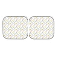 thumbnail image 3 of Uemuo Floral Printed 2 PCS Car Windshield Sun Shade, Auto Sun Heat and UV Rays Blocker, Foldable Automotive Front Window Sunshade Protector, 3 of 7