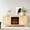 Oak-B, variant on Spaco Oak Fireplace TV Stand with 18-Inch Insert, Double Grid Doors, Gold Handles & Adjustable Heating, Cozy & Functional Entertainment Console, Oak