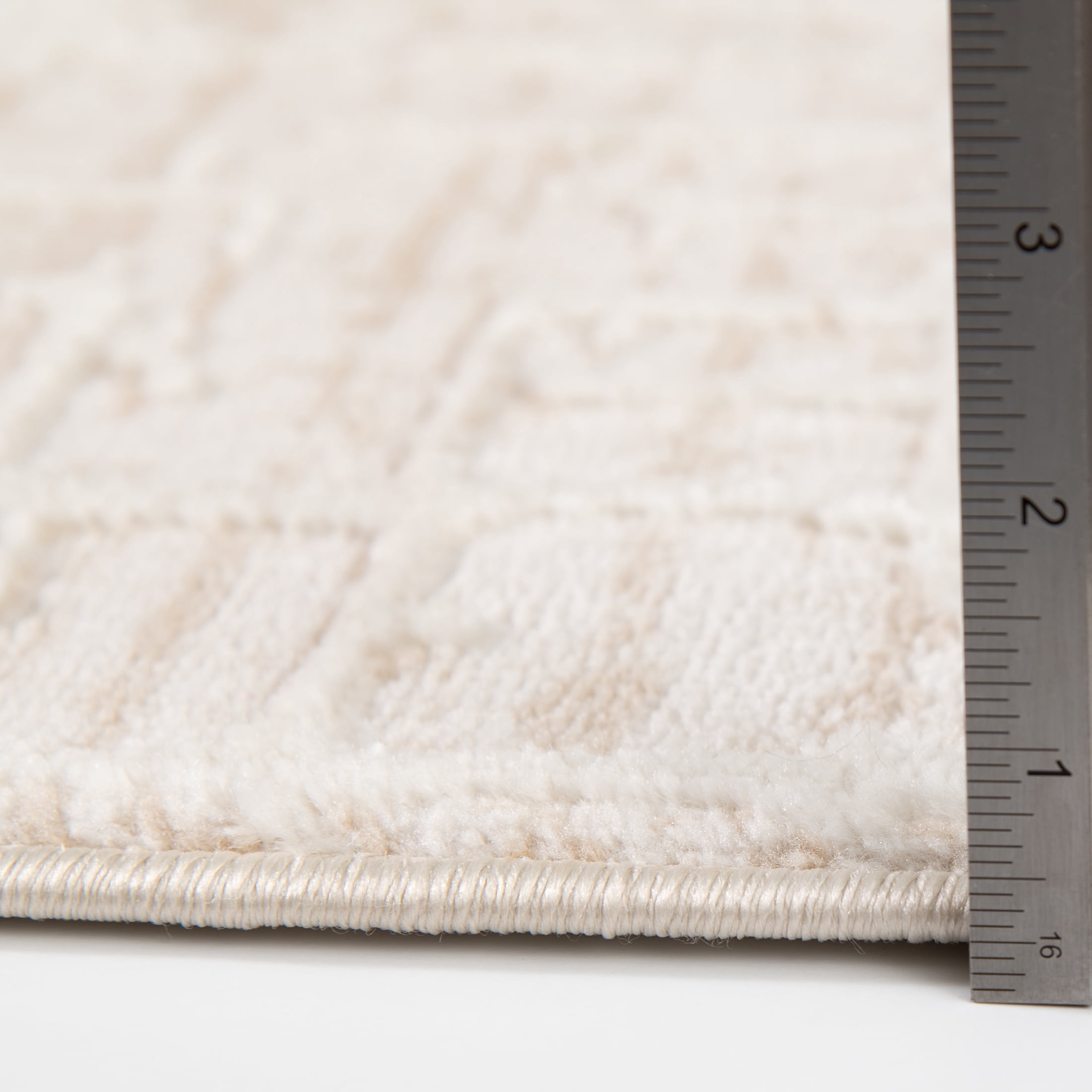 Mainstays Neutral Raised & Sculpted Abstract Indoor Area Rug, 5'x7'