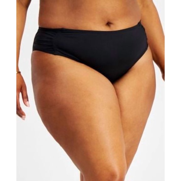 Becca ETC Womens Plus Color Code Hipster Bikini Bottoms Black Size 2X NWT