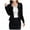 Black, variant on Cardigan For Women Trendy Long Applique Suit Long Sleeve Breasted Double Bow Fashion Short Blouse Work Formal Solid Collor Shrugs