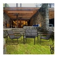 thumbnail image 3 of Juego de Sala de Jardin para Exteriores Textilene Madera gris Grande, 3 of 7