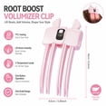 thumbnail image 4 of Voglyf Wireless Heated Volumizing Root Lift Clip Comb with LCD Display, Rechargeable Hair Root Fluffy Curling Clip for Instant Volume, Create Natural‑Looking Root Lift Hairstyle Hair,Pink, 4 of 5