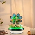 thumbnail image 4 of Cheapark St Patricks Day Green Four Leaf Shamrock Acrylic Flatware Piece Utensil Set for Irish Party, 4 of 8