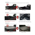 thumbnail image 6 of zxhhxkAn 1pc 6.5Ft Soft Top Roll-up Vinyl Tonneau Cover Truck Bed Fleetside Bed Black Clamp on Lock Top Mount Assembly with Rails + Mounting Hardware Bed for Dodge for Ram 1500/2500/3500 02-09, 6 of 7