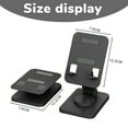 thumbnail image 2 of 360-degree rotating mobile phone tablet stand desktop portable and foldable-black, 2 of 5