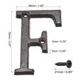thumbnail image 2 of Unique Bargains 3 Inch Cast Iron House Letter Mailbox Address Sign Letter F, 2 of 5