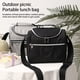 thumbnail image 5 of Guardurnaity Bolsa de almuerzo portátil Cremallera Algodón perlado Enfriador térmico de alimentos Contenedor de almacenamiento de picnic Tote con Bolsas de mensajero y de hombro Gris, 5 of 6