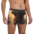 thumbnail image 4 of Cauagu Lake Meditating Elephant Print Boxer Briefs for Men,Comfortable Breathable Men's Underwear Moisture Wicking Underpants -XX-Large, 4 of 8