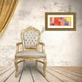 thumbnail image 3 of Grayscale 14x8 Gold Ornate Wood Framed with Double Matting Museum Art Print Titled - Bright Blocks Wide IV, 3 of 4