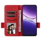 thumbnail image 2 of For Oppo A5 Pro 5G Case Wallet Flip Litchi Texture PU Leather Phone Cover - Grey, 2 of 5