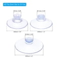 thumbnail image 2 of Uxcell 0.8/1.2/2.2 Inch PVC Suction Cups Sucker Pads Without Hooks for Home Kitchen Hanging, Clear 60 Pack, 2 of 5